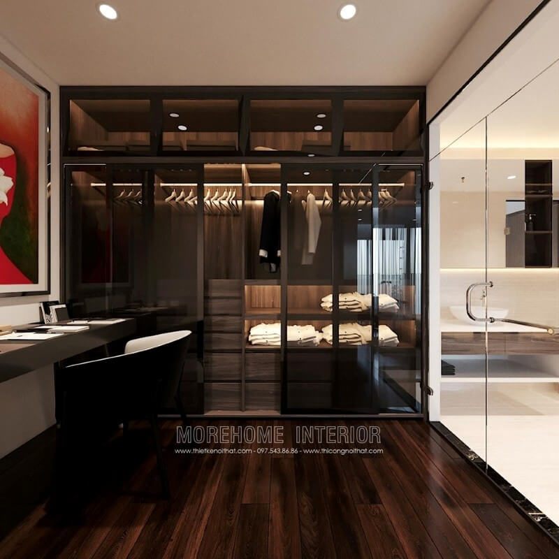 Thiết kế phòng thay đồ chung cư cao cấp