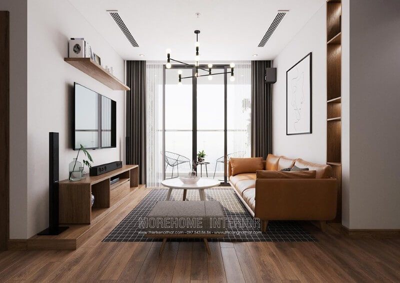 Tuyển chọn +22 mẫu thiết kế phòng khách nhà chung cư 3D hiện đại, độc đáo 2022