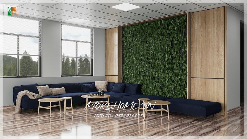 Bàn trà hình tròn đơn giản nhưng lại tiện lợi và gây được ấn tượng với khách hàng.