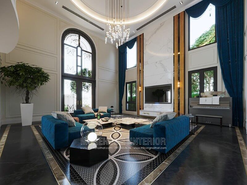 Đóng sofa bọc nỉ đẹp cao cấp cho không gian nội thất phòng khách