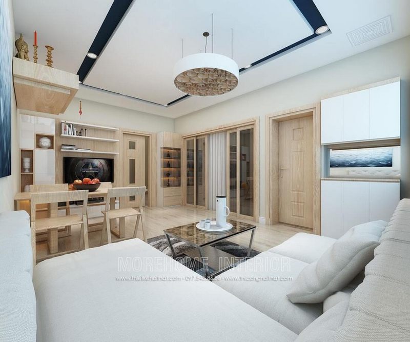 Cửa gỗ phòng ngủ chất liệu Veneer Sồi sáng MH12