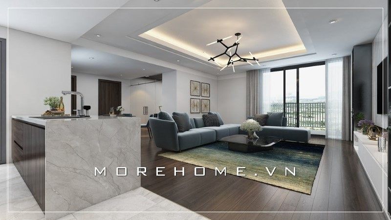 Bàn đảo đẹp là động lực giúp các mẹ vào bếp nấu những bữa ăn ngon cho mọi thành viên trong gia đình.